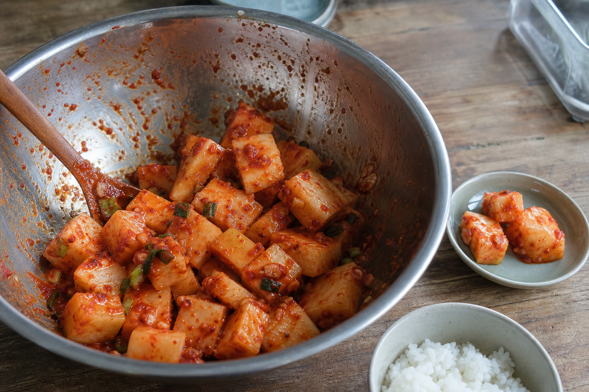 깍두기 담그는 법 아삭 황금비율
