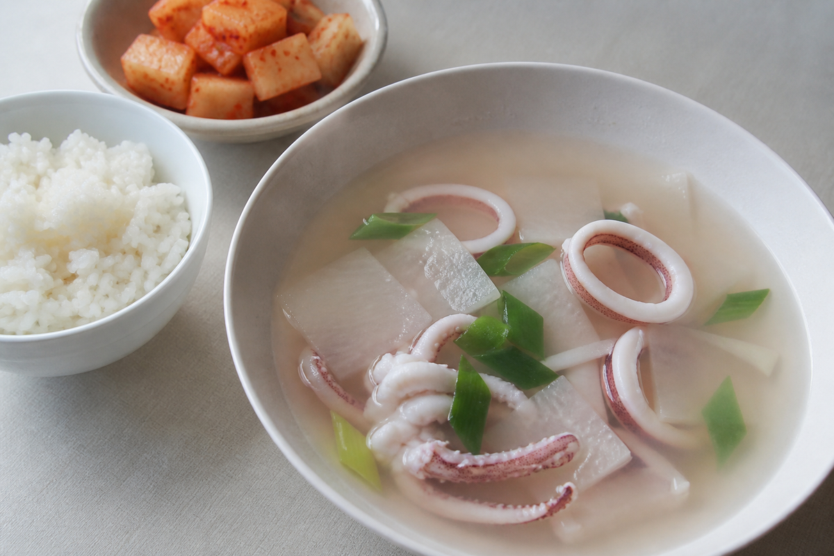 오징어국 시원하게