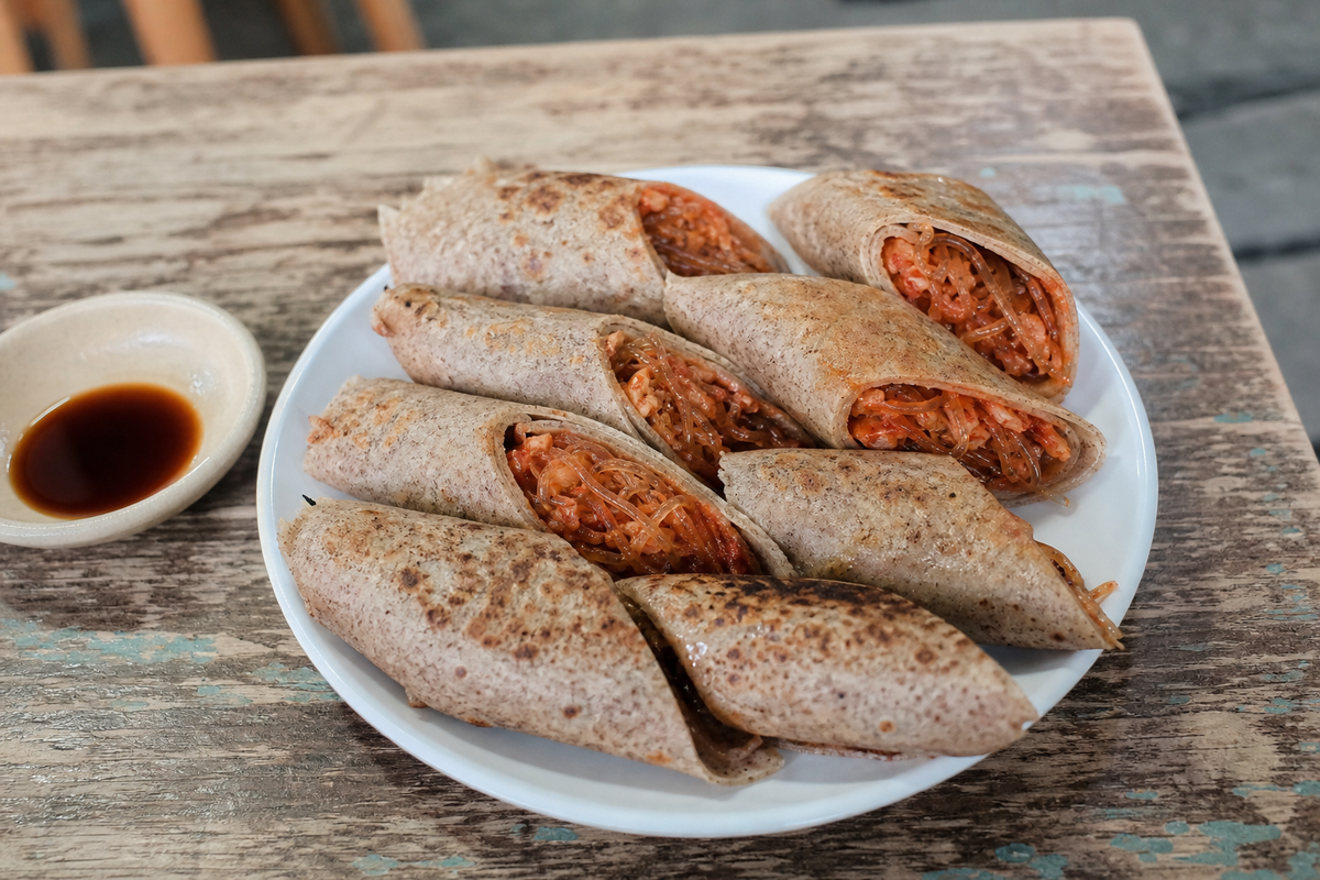 메밀전병 만드는 법 김치소 강원도