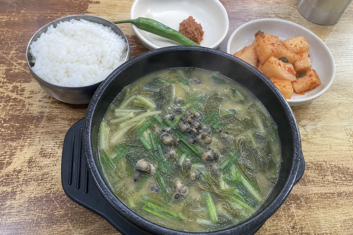 다슬기해장국 끓이는 법 초록 국물 여름 해장