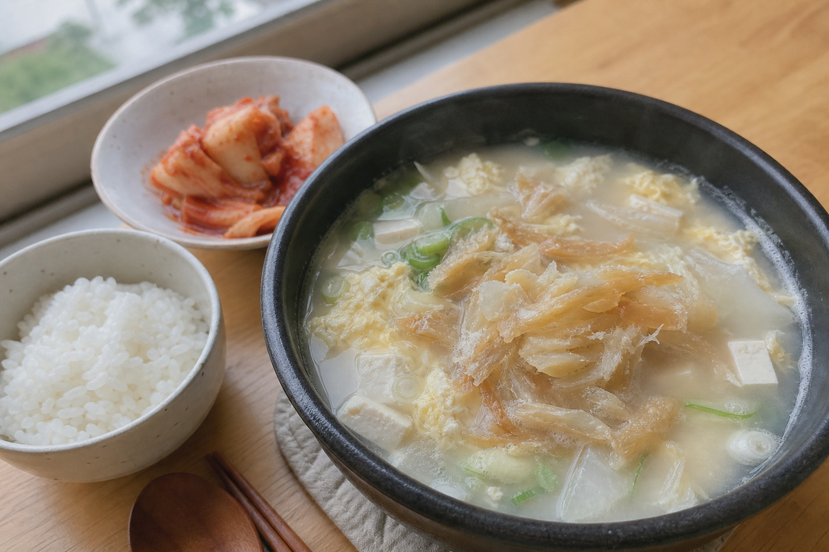 북엇국 끓이는 법 뽀얀 국물 해장