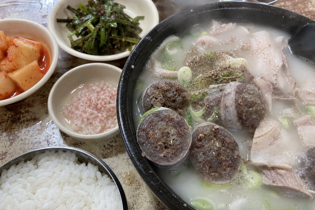 순댓국 끓이는 법 뽀얀 국물 국밥집 맛