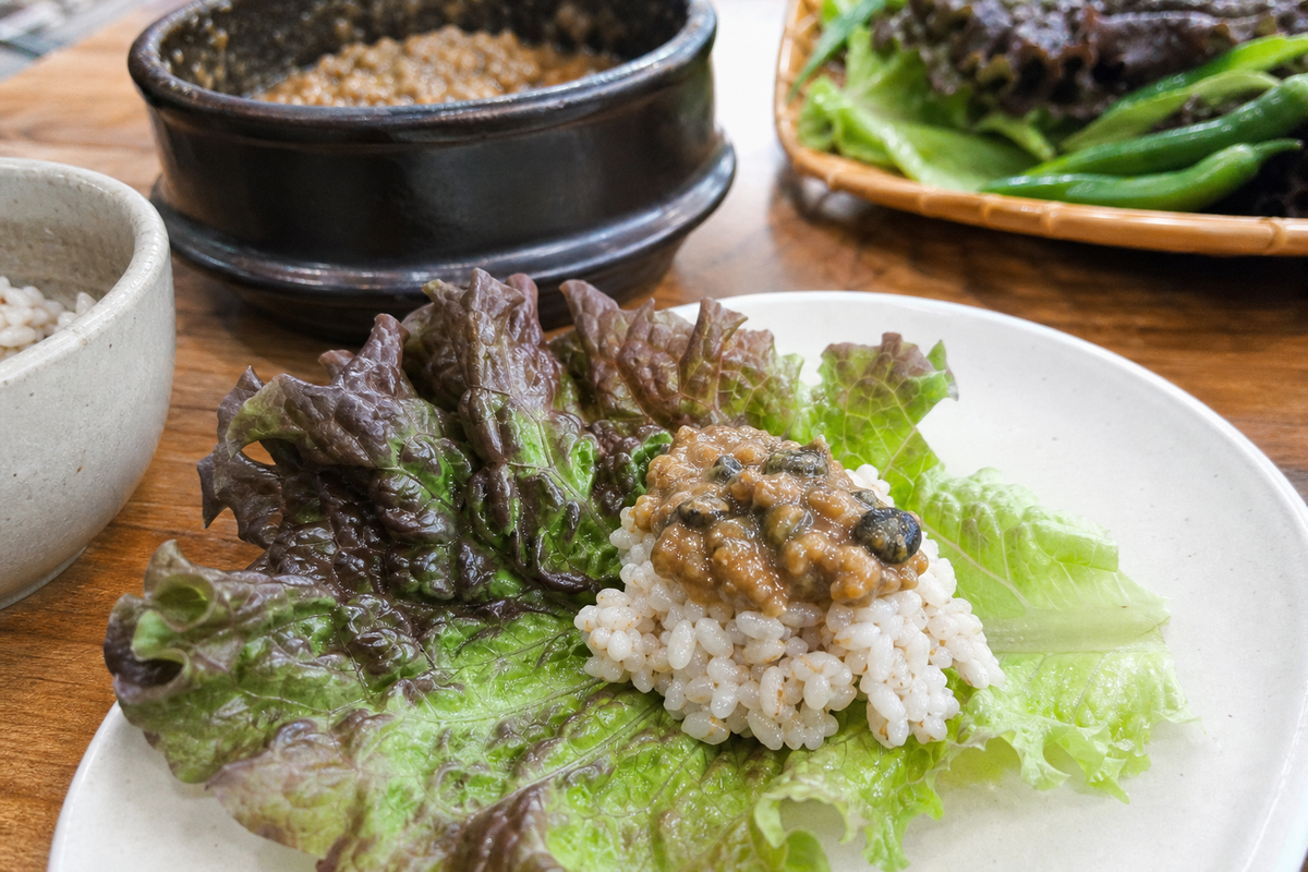 🥬 쌈 차리기